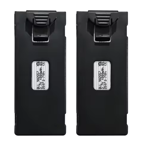 2PCS 3.7V 1000mAh Lipo Battery for E88 E88MAX E99 E99MAX BD101 P15PRO P8 A13 A15 K10MAX RC Drone,UAV