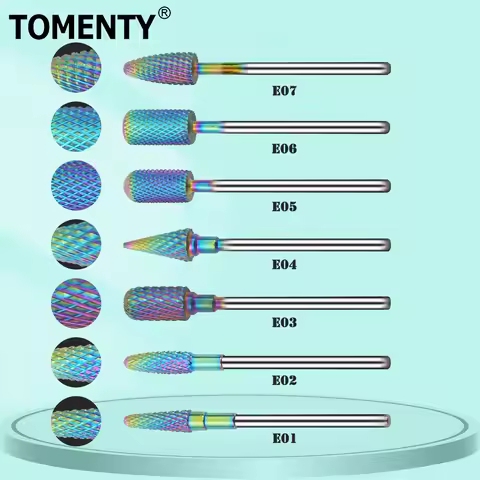TOMENTY Dental Bur 2.35mm Diameter 3/32 Inch Shank Rotary Dental Nail Drill Bit Dental PolishingBurr