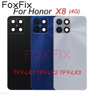 Back Cover For Huawei Honor X8 Battery Cover Rear Housing Case Replacement With Adhesive Sticker TFY-LX1 TFY-LX2 TFY-LX3