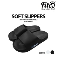 Fitoo Selipar Tebal 3cm Lelaki Perempuan Kasut Lembut Kasual Unisex Thick Sole 3cm Slide Slipper San