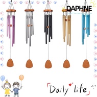 DAPHNE Metal Tubes Windchime, 6 Rods Zen Atmosphere Aluminum Wind Chimes,  Large 26/32/37 Inch Penda