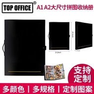 Puzzle Storage Folder Storage A1/A2 Large Storage Book 20 Storage Pockets Thickened Information Book