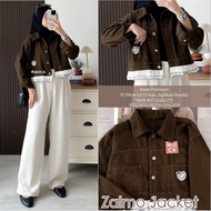 MOCA Zalmo Cofi Fun Aro Relos Jacket Crop Jeans Line Moca Motif MCA Solomeong