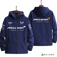 McLaren F1 Racing Jacket Mens Thickened Hooded Jacket Supporter Outerwear Windproof Youthful Standar