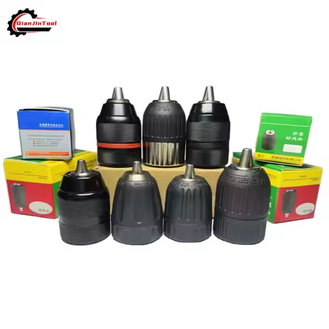 Drill Chuck 0.8-10 2-13mm 3/8-24 1/2-20 UNF Converter Self-Locking Keyless Quick Change Hex Shank SD