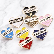 Bts BTS Merchandise KPOP Idol Name Badge Korean Version Brooch