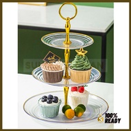 3-Tier Fruit Dessert Cake Plate Rack 3-Tier Fruit Cake Rack/ Food Cake Plate Stand