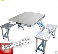 Suitcase folding tables and chairs portable grill table table aluminum table folding table