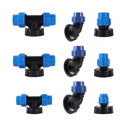 IBC Tank Fitting 20/25/32mm S60 IBC Tank Reducer Tee to Garden Irrigation Watering Adapter Garden Wa