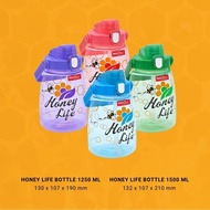 Honeylife Bottle 1250ml & 1500ml Basic Home LION STAR straw children's drinking Bottle. BPA FREE