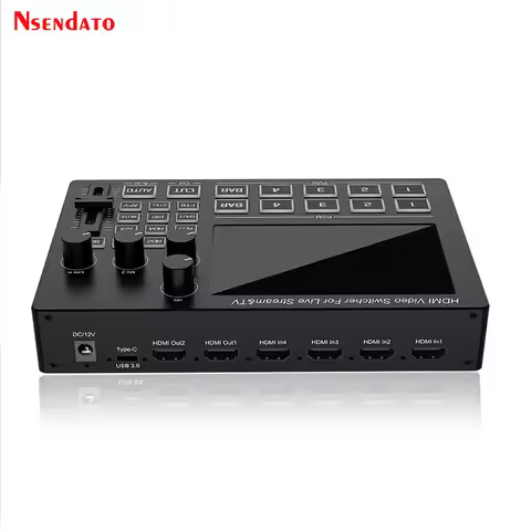 1080P 60Hz HDMI Video Switcher 4 Channel 5.5 Inch Full HD Screen HDMI Video Mixer Switcher For Camer