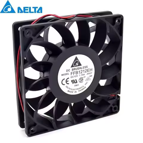 New FFB1212EH 12V 1.74A 120MM 12025 Dual Ball Bearing Cooling Fan Violence For 120*120*25MM For Delt