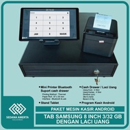 ORIGINAL Paket Mesin POS Kasir Android Tablet/Tab SAMSUNG 8 Inch 3/32