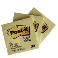 Post It Sticky MemoNotes YellowPOLOS - 3m 654 Yellow