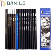 DANILO 12Pcs Drawing Pencils 7B 8B 10B 3B 4B 5B 6B Black Pencils School Supplies Professional Art St