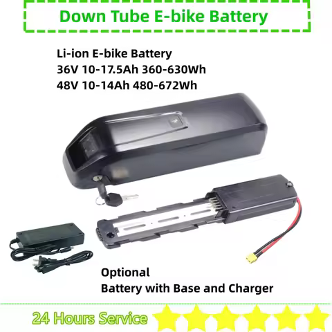 Down Tube Li-ion E-bike Battery 36v 10Ah 10.4Ah 12.5Ah 13Ah 14Ah 17.5Ah 48V for Jasion EB5 E-bike Ba