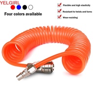 WGLAWL Air Compressor Hose Tube, Flexible PU PU Air Compressor Hose, Scalable Spring Tool With Conne
