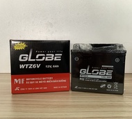 Ắc quy khô GLOBE WTZ6V | 12V - 6Ah | Dùng cho SH Mode PCX AB 125 & 150 SH Việt Winner Lead 125 Vario