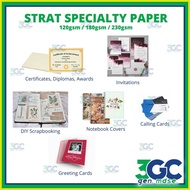 ✲ ◿ ✢ Specialty Paper Strat 10's/25's Vellum Board 230gsm/180gsm/120gsm