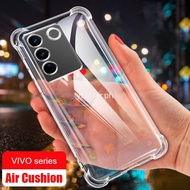 Shockproof Phone Case For Vivo V27 Pro V27e 5G Y35 Y16 Y77 Y76 Y75 5G Y02 Y02s Y50 Y30 Y20 Y20i Y20s Y73 Y01 T1X T1 Y55 V25 V25e Y12A Y15A Y12S Y21S Y33S Y15S Y12S TPU Casing Cover