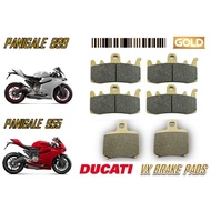 DUCATI DAYTONA VX BRAKE PADS PANIGALE 899 PANIGALE 955  PANIGALE 955 V2 PANIGALE 955 CORSE GOLD QUAL