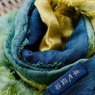 藍染/植物染莫代爾圍巾