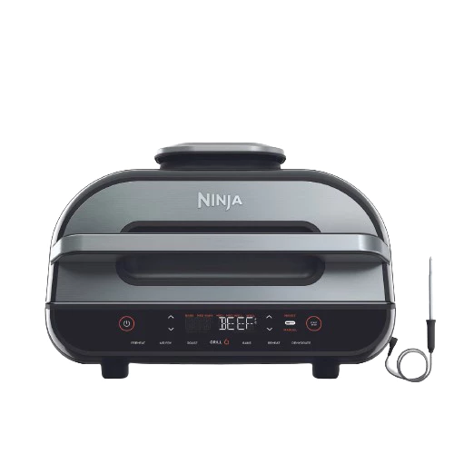 Ninja Foodi Smart XL Indoor Grill & Air Fryer with Digital Probe, Roast, Bake, Broil Dehydrate & Reh