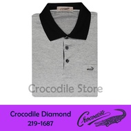 219-1687 Kerah Crocodile Pria Diamond Kaos