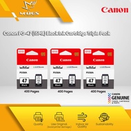 Canon PG-47 Black X 3 PCS (Triple Pack) Ink Cartridge / Canon E400 E410 E470 E417 E460 E477 E480 E27