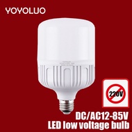 AC DC 12V 24V 36V 12-85V LED Bulb E27 B22 3W 6W 9W 12W 15W 18W Efficient Bulb Cold Warm White SMD 28