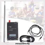 [encounterr.my] 2000M 0.5W Adjustable Frequency FM Transmitter Frequency LCD Display Stereo Digital 