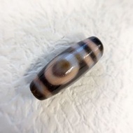 至純白心料天珠 一眼靠山