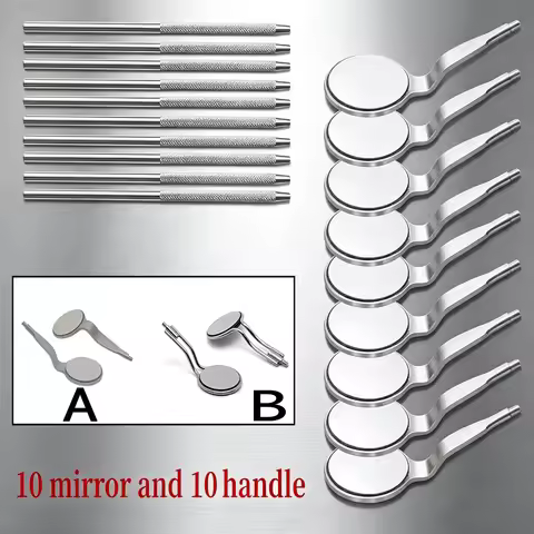 rhodium coated dental mirror double sided dental mirror reusable dental mirror oral examination mirr