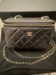 Chanel 24C vanity case 荔枝牛皮長盒子