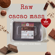 RAW CACAO MASS - Cocoa Mass - 100% Dark chocolate - Vegan - No Sugar - Cold Process - 500g / คาเคาแม