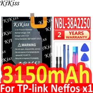 KiKiss NBL-38A2250 Baery For TP- Neffos X1 32GB,3150mAh Mobile one Baery Baeria   Free Tools