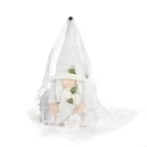 Wedding Dress Bride and Groom Gnomes Plush Decor Wedding Gnomes Figurines Decorations for Bridal Sho