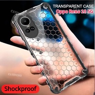 Oppo Reno10 5G 2023 Shockproof Bumper Transparent Honeycomb Casing For Oppo Reno 10 10Pro Reno10 Pro