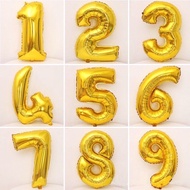 70cm gold-silver number ball