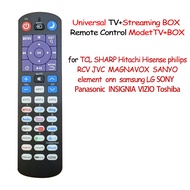 [New Style Remote Control] Universal Remote Control+TV/TV box Remote Control (2-in-1TV+Roku TV+TV box) Equipped with Instruction Manual, Simple Matching Method