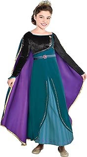 Party City Disney Frozen 2 Epilogue Anna Halloween Costume for Kids Includes Dress, Leggings, For Pretend Play