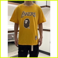 ∏ ✑ ☾ Bape  lakers t-shirt