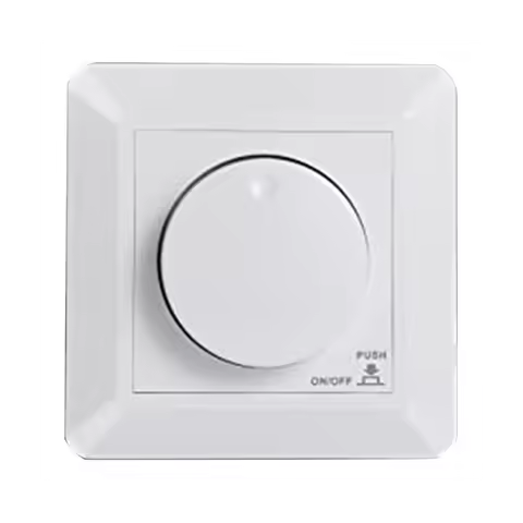 LED Dimmer Switch, Flush-Mounted Dimmer for Dimmable LED and Halogen, 5-300 W Dimmer Switch LED, Pha