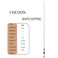 【TRAINFIS】INSECT-COCOON Single Piece Integrated Fishing Rod  Non removable Fast Action UL Fishing Ro