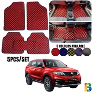 5pcs PROTON X70 CARPET Full Seat Checkmate Carpet Dadu Karpet Thailand Floor Mat Dice Carpet Car Mat