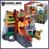 ★Little Bus Tayo★ Dinosaur Dino Island Tunnel Rail Elevator Play Set Melody (Korean) Led Light Toy (Minicar Not Included) for Kids