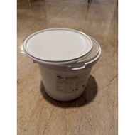 empty plastic tong tin 2.5kg bucket with cover pail