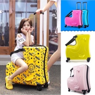 ☞22Inch 20Inch Kids Travel Luggage Support Sit And Ride On Children Baby Luggage Bagasi Kanak-Kanak  儿童木马旅行箱♜