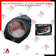 Box Sudut box subwoofer Bahan MDF 18mm Subwoofer Mobil 12 Inch