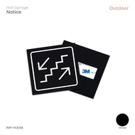 Ladder indicator board - ladder - ladder - signage board stairs - wall signage